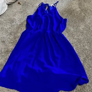 Cute bright blue light summer dress